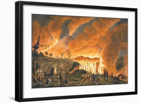 View of Hamilton Escorting their Sicilian Majesties on 11th May 1771-Pietro Fabris-Framed Giclee Print