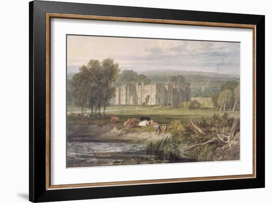 View of Hampton Court, Herefordshire, from the South-East, C.1806 (W/C over Graphite on Wove Paper)-J. M. W. Turner-Framed Giclee Print