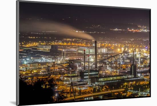 View of Hanging the Mountain Pfenning on the Fabric Area of the Voestalpine, Austria-Volker Preusser-Mounted Photographic Print