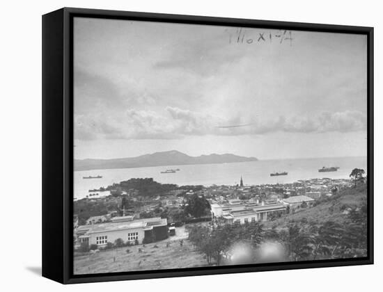 View of Harbor from Island of Martinique-David Scherman-Framed Premier Image Canvas