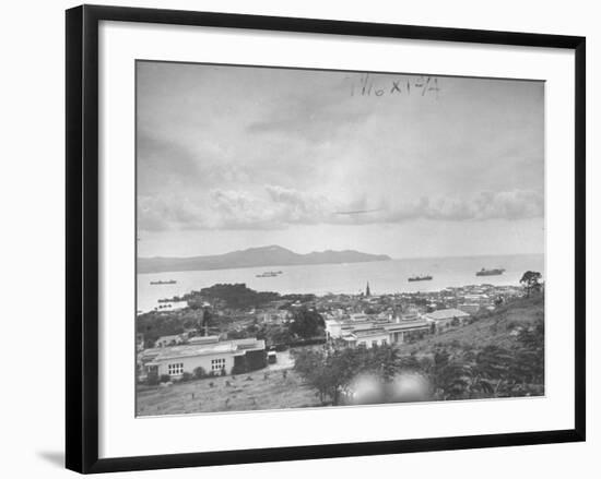 View of Harbor from Island of Martinique-David Scherman-Framed Premium Photographic Print