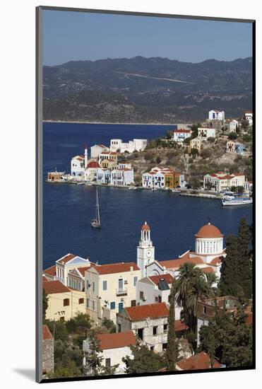 View of Harbour, Kastellorizo (Meis), Dodecanese, Greek Islands, Greece, Europe-Stuart Black-Mounted Photographic Print