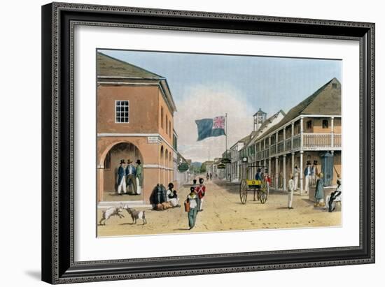 View of Harbour Street, Kingston, Jamaica-James Hakewill-Framed Giclee Print