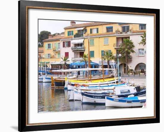 View of Harbour with Fishing and Leisure Boats, Sanary, Var, Cote d'Azur, France-Per Karlsson-Framed Photographic Print