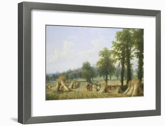 View of Harvesting near Warwick-Thomas Baker-Framed Giclee Print