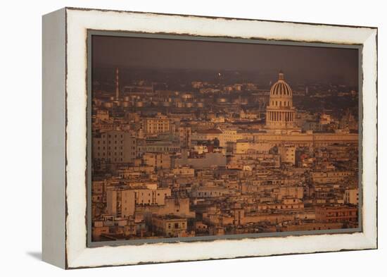 View of Havana Cuba-DLILLC-Framed Premier Image Canvas