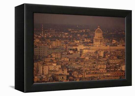 View of Havana Cuba-DLILLC-Framed Premier Image Canvas