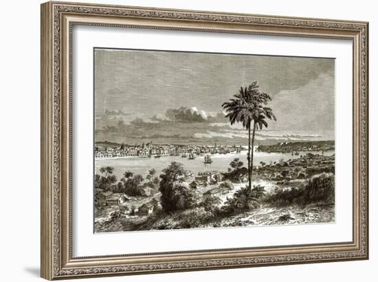 View of Havana, the Capital of Cuba-English-Framed Giclee Print