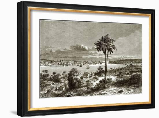 View of Havana, the Capital of Cuba-English-Framed Giclee Print