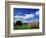 View of Hay Bales in Farm Field, Lexington, Kentucky, USA-Adam Jones-Framed Photographic Print