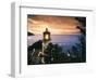 View of Heceta Head Lighthouse at Sunset, Oregon, USA-Stuart Westmorland-Framed Photographic Print
