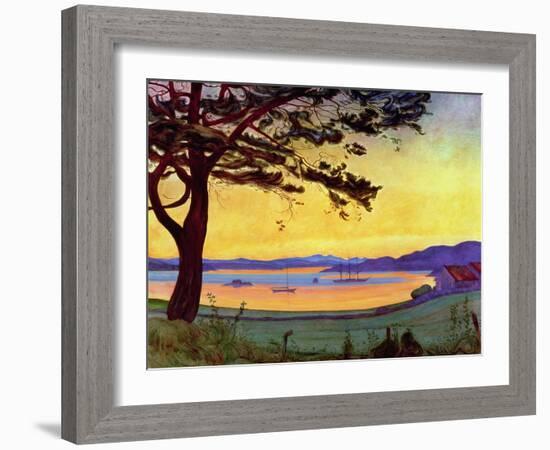 View of Helgeroa-Harald Oscar Sohlberg-Framed Giclee Print