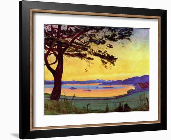 View of Helgeroa-Harald Oscar Sohlberg-Framed Giclee Print