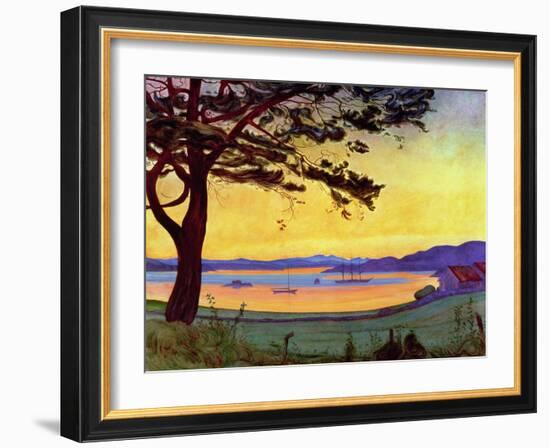 View of Helgeroa-Harald Oscar Sohlberg-Framed Giclee Print