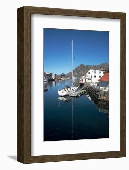 View of Henningsvaer Harbour, Lofoten Islands, Nordland, Norway, Scandinavia, Europe-Ethel Davies-Framed Photographic Print