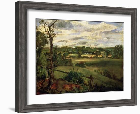 View of Highgate from Hampstead Heath, circa 1834-John Constable-Framed Giclee Print