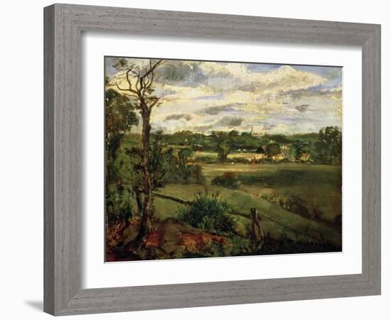 View of Highgate from Hampstead Heath, circa 1834-John Constable-Framed Giclee Print