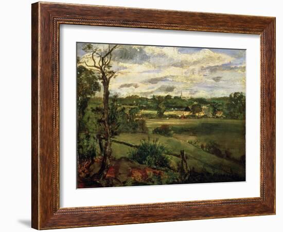 View of Highgate from Hampstead Heath, circa 1834-John Constable-Framed Giclee Print