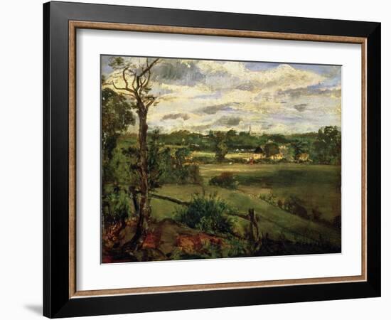 View of Highgate from Hampstead Heath, circa 1834-John Constable-Framed Giclee Print