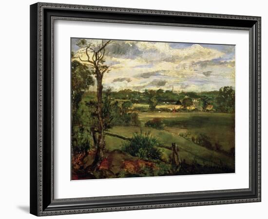 View of Highgate from Hampstead Heath, circa 1834-John Constable-Framed Giclee Print