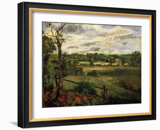 View of Highgate from Hampstead Heath, circa 1834-John Constable-Framed Giclee Print