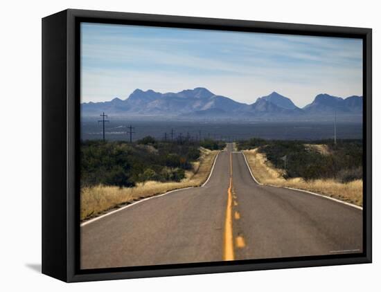 View of Highway 82, Tombstone, AZ-Walter Bibikow-Framed Premier Image Canvas