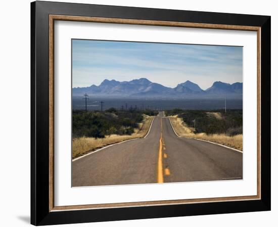 View of Highway 82, Tombstone, AZ-Walter Bibikow-Framed Photographic Print