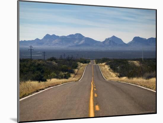 View of Highway 82, Tombstone, AZ-Walter Bibikow-Mounted Photographic Print