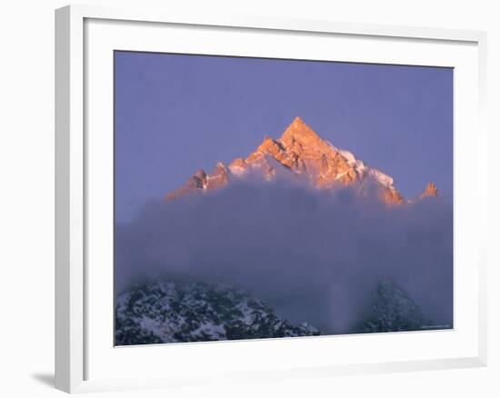 View of Himalayan Mountaintop-James Burke-Framed Photographic Print