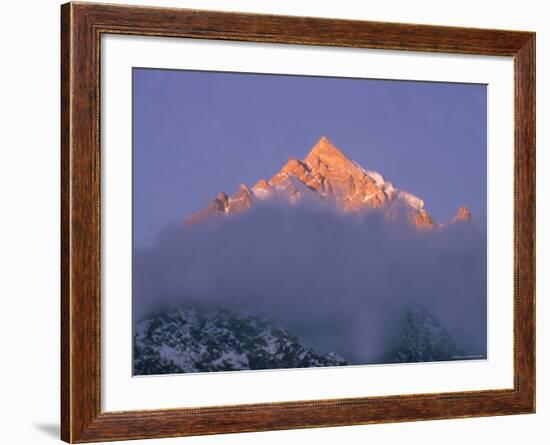 View of Himalayan Mountaintop-James Burke-Framed Photographic Print