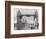 View of HMS London Sailing Beneath Tower Bridge, London, 1988-null-Framed Photographic Print