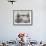 View of HMS London Sailing Beneath Tower Bridge, London, 1988-null-Framed Photographic Print displayed on a wall