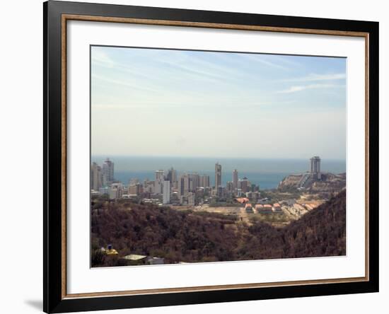 View of Holiday Condominiums, Santa Marta, Colombia, South America-Ethel Davies-Framed Photographic Print