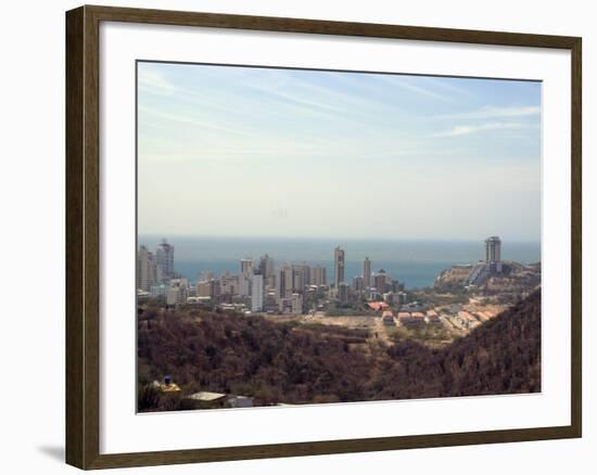 View of Holiday Condominiums, Santa Marta, Colombia, South America-Ethel Davies-Framed Photographic Print