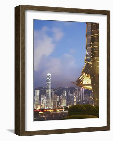 View of Hong Kong Island Skyline from Icc, Hong Kong, China-Ian Trower-Framed Photographic Print
