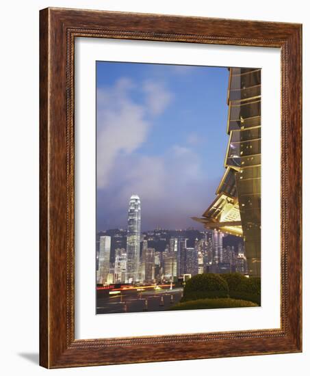 View of Hong Kong Island Skyline from Icc, Hong Kong, China-Ian Trower-Framed Photographic Print