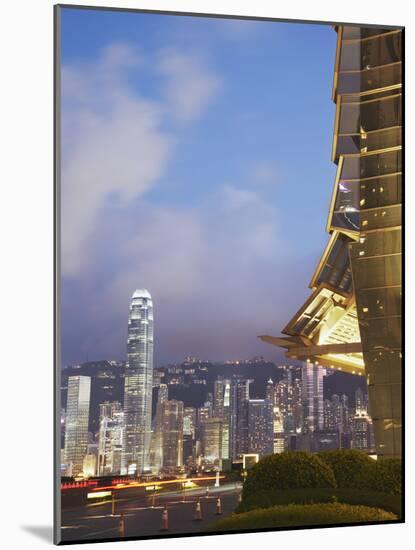 View of Hong Kong Island Skyline from Icc, Hong Kong, China-Ian Trower-Mounted Photographic Print