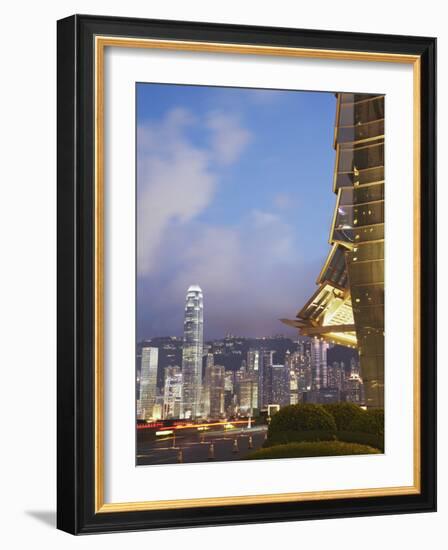 View of Hong Kong Island Skyline from Icc, Hong Kong, China-Ian Trower-Framed Photographic Print