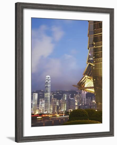 View of Hong Kong Island Skyline from Icc, Hong Kong, China-Ian Trower-Framed Photographic Print