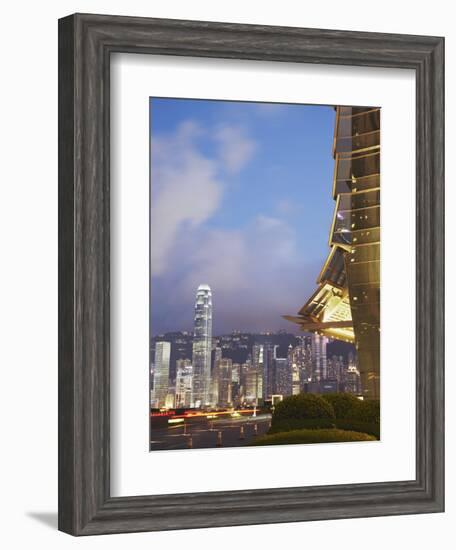 View of Hong Kong Island Skyline from Icc, Hong Kong, China-Ian Trower-Framed Photographic Print