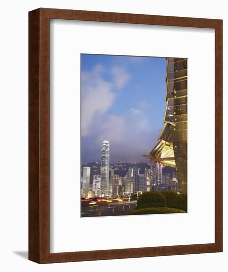 View of Hong Kong Island Skyline from Icc, Hong Kong, China-Ian Trower-Framed Photographic Print