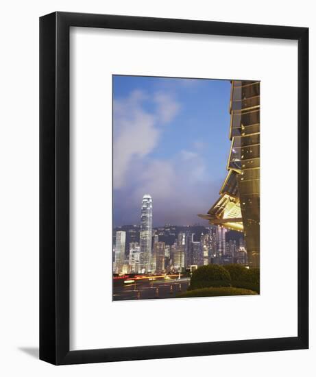 View of Hong Kong Island Skyline from Icc, Hong Kong, China-Ian Trower-Framed Photographic Print