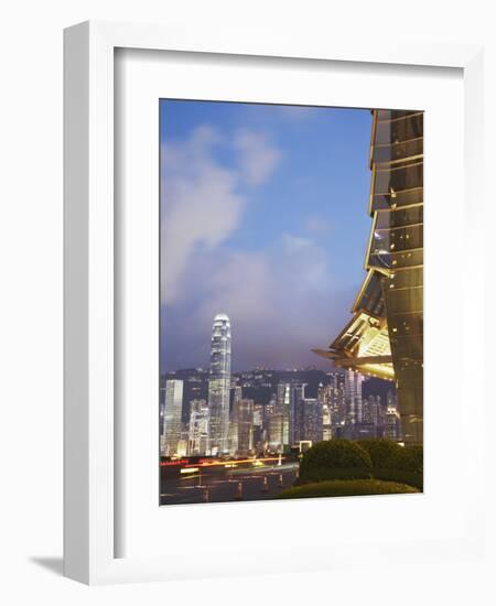 View of Hong Kong Island Skyline from Icc, Hong Kong, China-Ian Trower-Framed Photographic Print