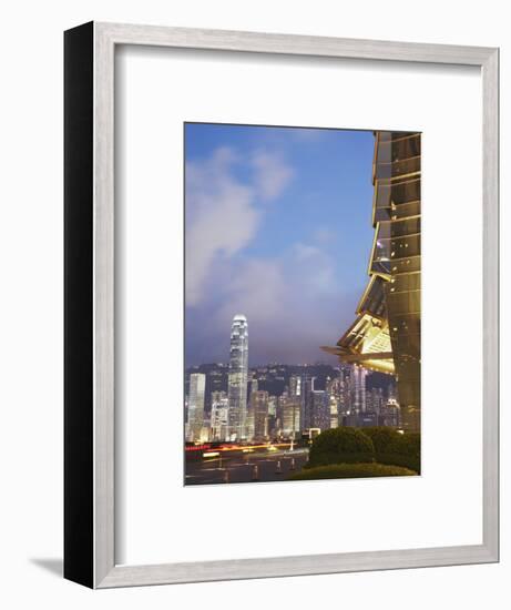 View of Hong Kong Island Skyline from Icc, Hong Kong, China-Ian Trower-Framed Photographic Print