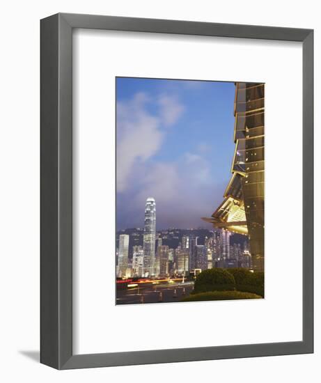 View of Hong Kong Island Skyline from Icc, Hong Kong, China-Ian Trower-Framed Photographic Print