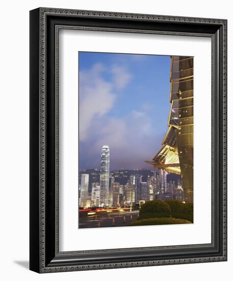 View of Hong Kong Island Skyline from Icc, Hong Kong, China-Ian Trower-Framed Photographic Print