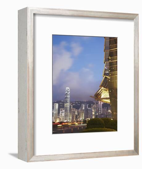 View of Hong Kong Island Skyline from Icc, Hong Kong, China-Ian Trower-Framed Photographic Print