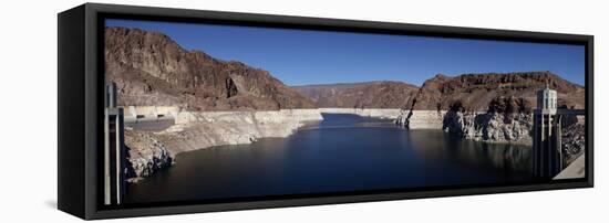 View of Hoover Dam, Black Canyon, Colorado River, Nevada, USA-null-Framed Premier Image Canvas