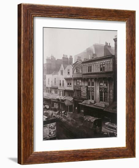 View of Houses and Shops in Aldersgate Street, 1879-Henry Dixon-Framed Photographic Print