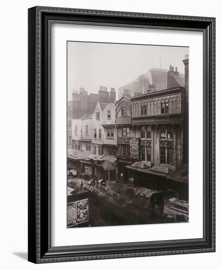 View of Houses and Shops in Aldersgate Street, 1879-Henry Dixon-Framed Photographic Print